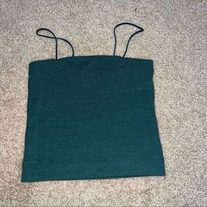green crop top